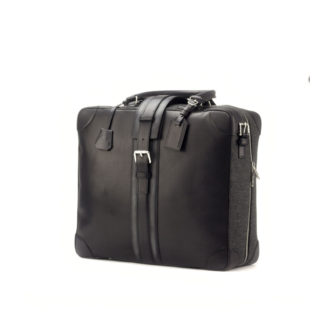 black leather Travel Tote Product Image